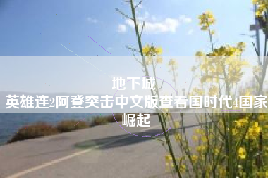 地下城 
英雄连2阿登突击中文版查看国时代4国家崛起