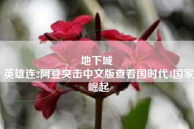 地下城 
英雄连2阿登突击中文版查看国时代4国家崛起