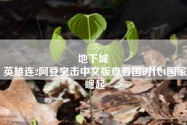 地下城 
英雄连2阿登突击中文版查看国时代4国家崛起