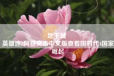 地下城 
英雄连2阿登突击中文版查看国时代4国家崛起