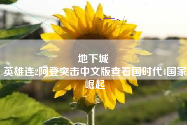 地下城 
英雄连2阿登突击中文版查看国时代4国家崛起