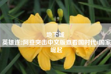 地下城 
英雄连2阿登突击中文版查看国时代4国家崛起