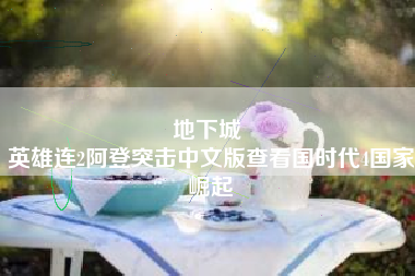 地下城 
英雄连2阿登突击中文版查看国时代4国家崛起