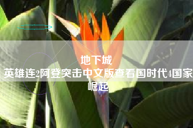 地下城 
英雄连2阿登突击中文版查看国时代4国家崛起