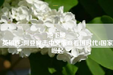 地下城 
英雄连2阿登突击中文版查看国时代4国家崛起