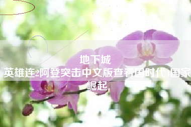 地下城 
英雄连2阿登突击中文版查看国时代4国家崛起